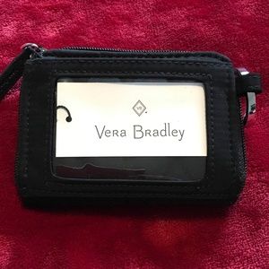 NWT Vera Bradley Black Zip Around Wallet